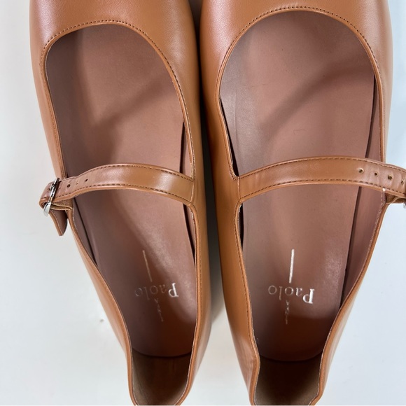 Linea Paolo Mary Janes Size 10 Square Toe Ballet Flats Leather Flats - Picture 8 of 9